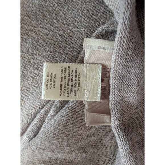 Loft Gray Knit Long Sleeve Tunic Sweater Womens XL - Picture 5 of 7